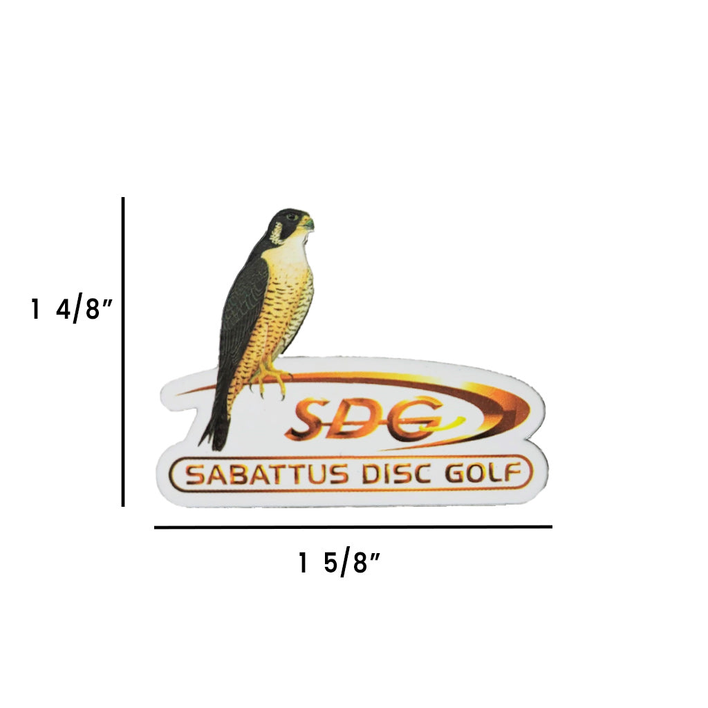 trainzwholesale Pins Disc Golf Accessories orange sdg swish logo with falcon