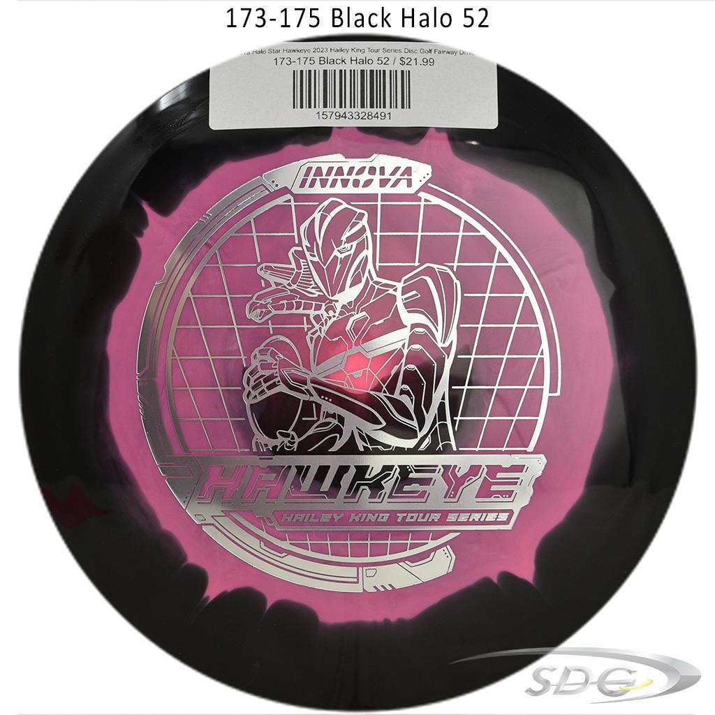 innova-halo-star-hawkeye-2023-hailey-king-tour-series-disc-golf-fairway-driver 173-175 Black Halo 52 