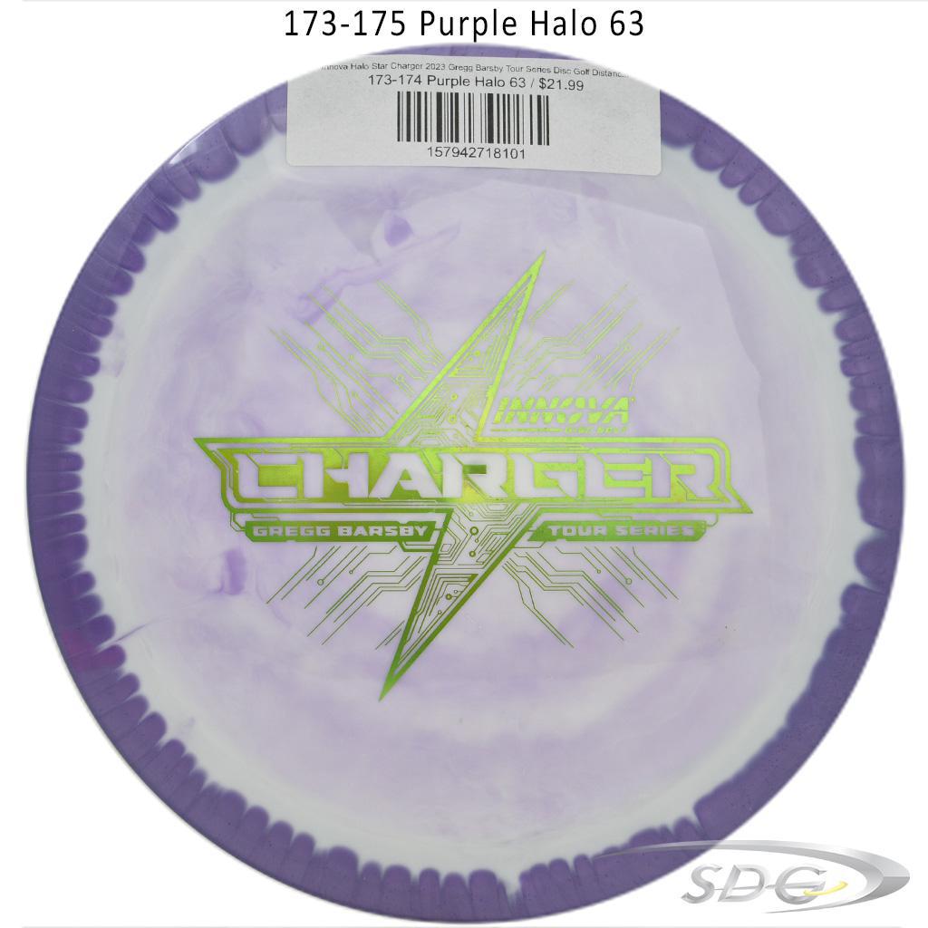 innova-halo-star-charger-2023-gregg-barsby-tour-series-disc-golf-distance-driver 173-174 Purple Halo 63 