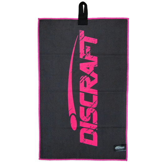 Discraft Disc Golf Towels Paige Pierce Black Pink Back