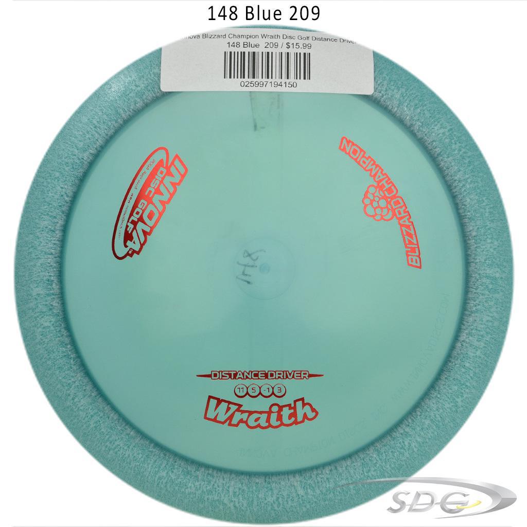 innova-blizzard-champion-wraith-disc-golf-distance-driver 148 Red 208 