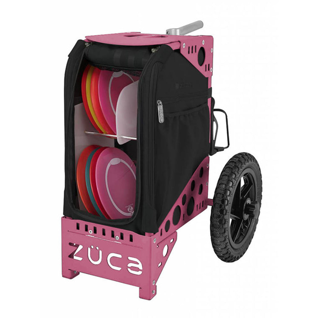 zuca-all-terrain-disc-golf-cart Covert/Pink