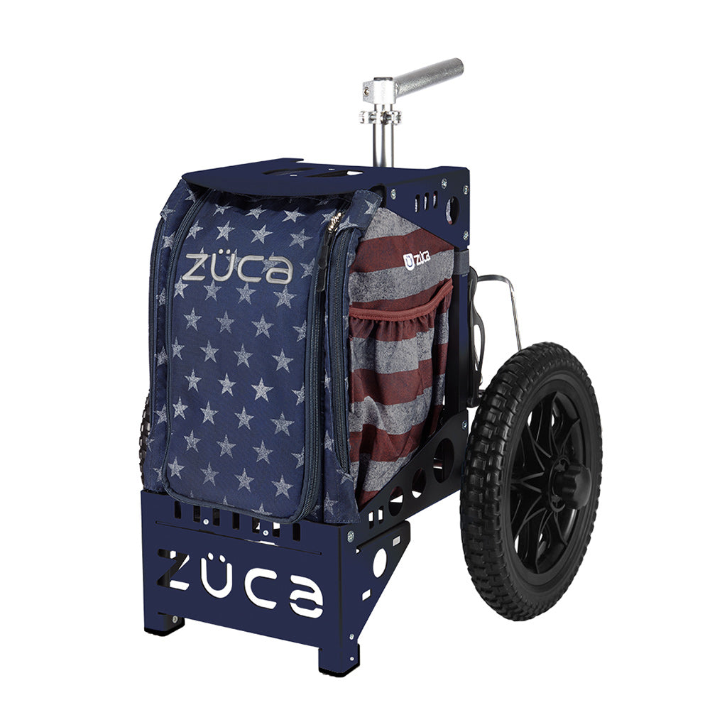 Zuca Compact Disc Golf Cart w/ Mini Pouch Duo Old Glory