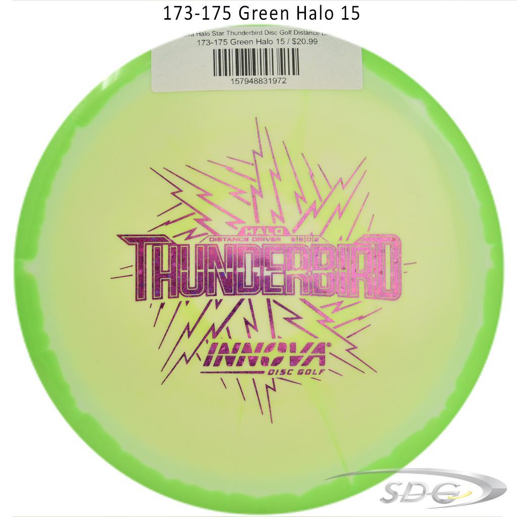 innova-halo-star-thunderbird-disc-golf-distance-driver 173-175 Green Halo 15 