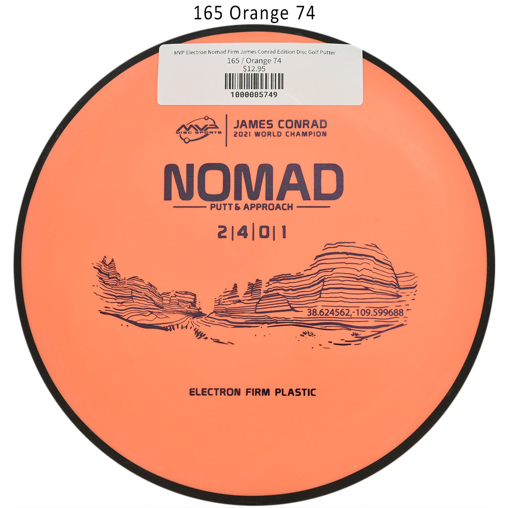 mvp-electron-nomad-firm-james-conrad-edition-disc-golf-putter 165 Orange 74