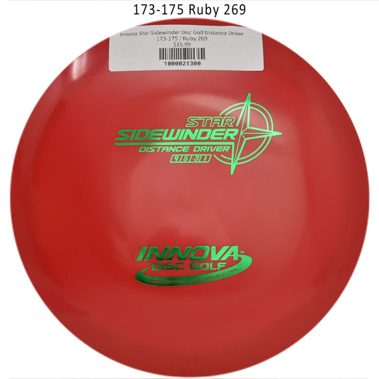 innova-star-sidewinder-disc-golf-distance-driver 173-175 Ruby 269