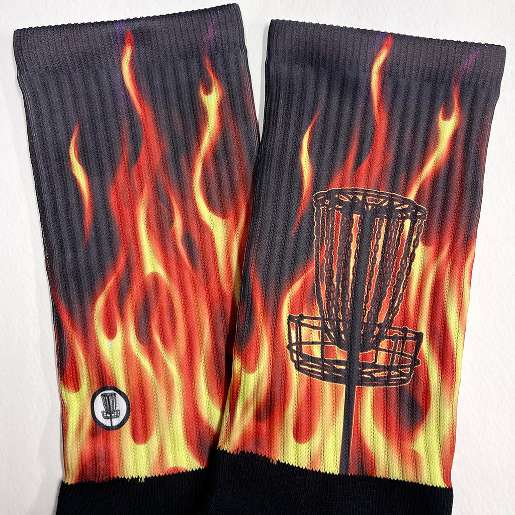 Tee Box Sox Disc Golf Apparel Large Hot Chains