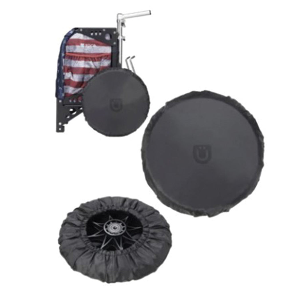 Zuca All-Terrain Wheel Cover Disc Golf Cart Accessories Black