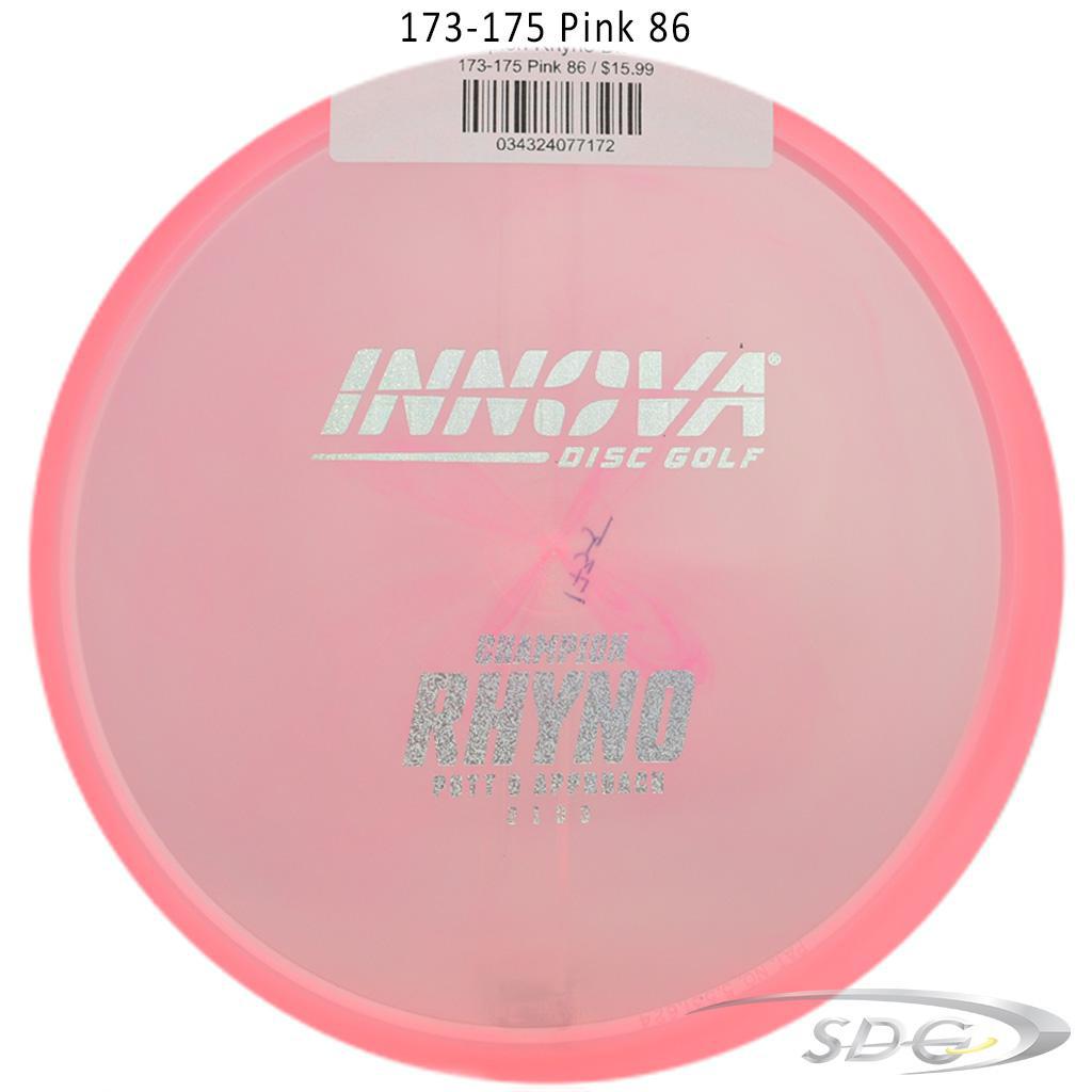 innova-champion-rhyno-disc-golf-putter 173-175 Pink 86 