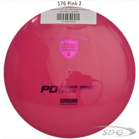 discmania-s-line-pd-disc-golf-power-distance-driver 176 Pink 2 