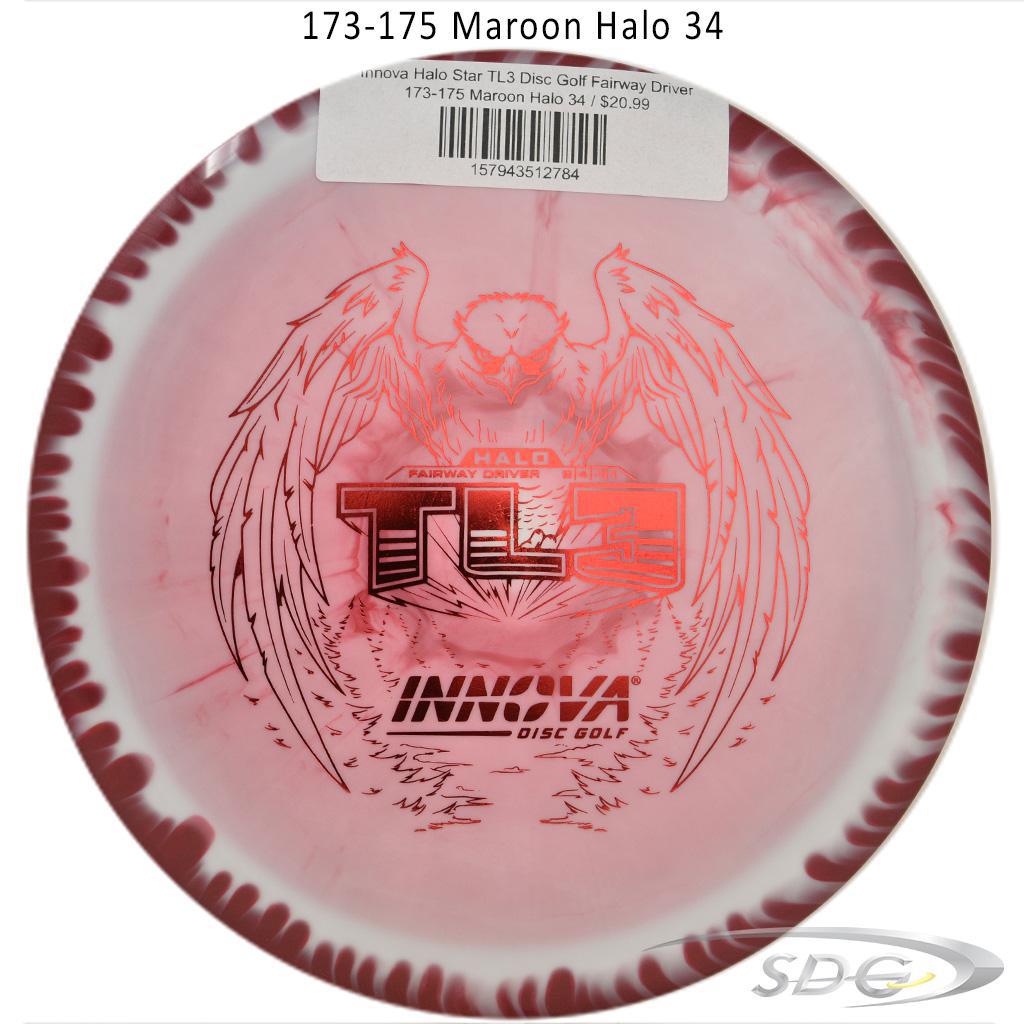 innova-halo-star-tl3-disc-golf-fairway-driver 173-175 Maroon Halo 34 