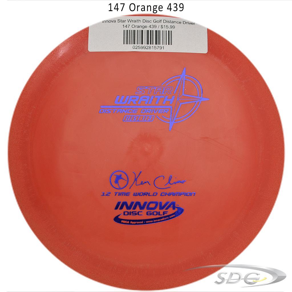 innova-star-wraith-disc-golf-distance-driver 147 Orange 439 