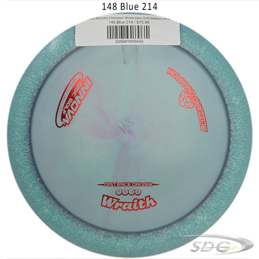 innova-blizzard-champion-wraith-disc-golf-distance-driver 148 Blue  209 