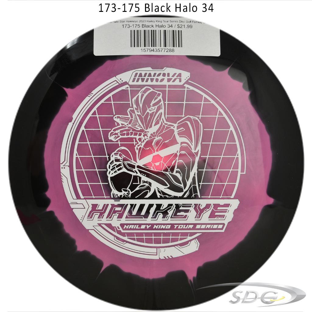 innova-halo-star-hawkeye-2023-hailey-king-tour-series-disc-golf-fairway-driver 173-175 Black Halo 34 