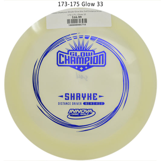 innova-champion-shryke-glow-disc-golf-distance-driver 173-175 Glow 33