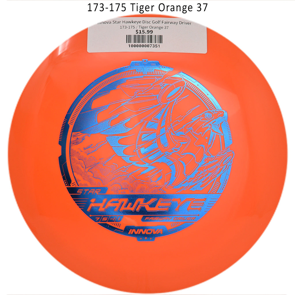 innova-star-hawkeye-disc-golf-fairway-driver 173-175 Tiger Orange 37