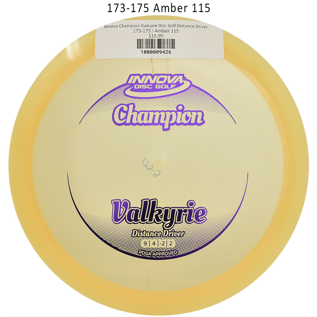 innova-champion-valkyrie-disc-golf-distance-driver 173-175 Amber 115