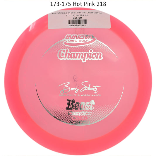 innova-champion-beast-disc-golf-distance-driver 173-175 Hot Pink 218