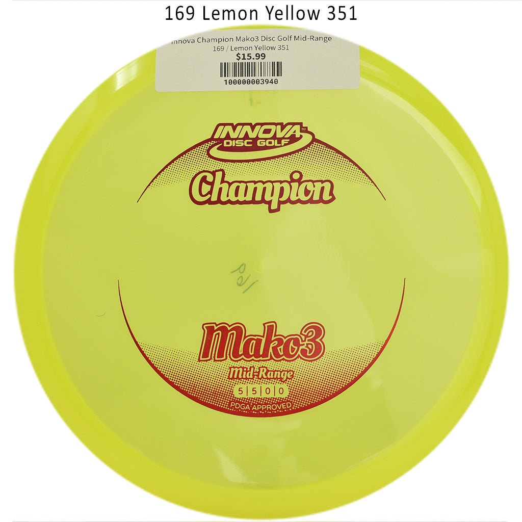 innova-champion-mako3-disc-golf-mid-range 169 Lemon Yellow 351