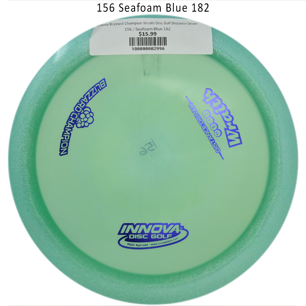 innova-blizzard-champion-wraith-disc-golf-distance-driver 156 Seafoam Blue 182 