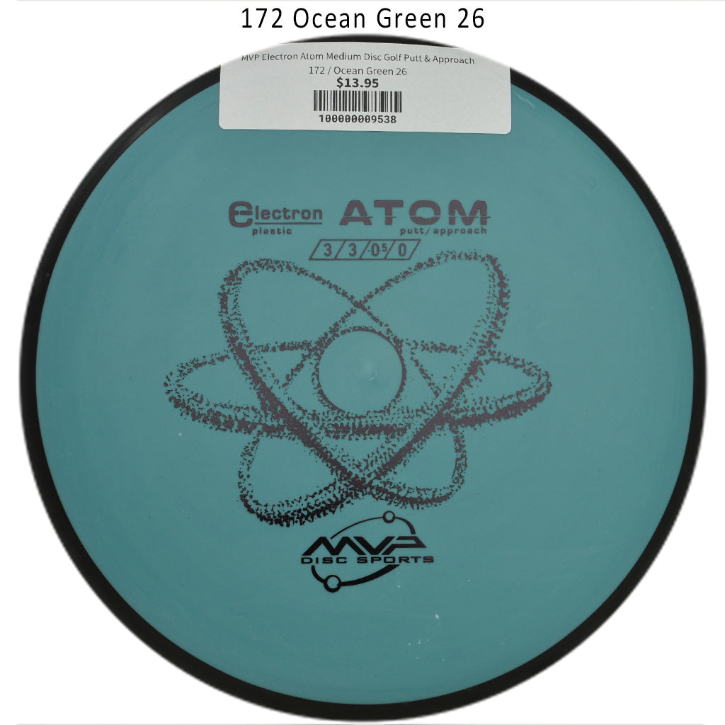 mvp-electron-atom-medium-disc-golf-putt-approach 172 Ocean Green 26