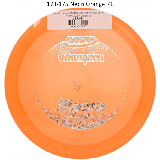 innova-champion-mystere-disc-golf-distance-driver 173-175 Neon Orange 71