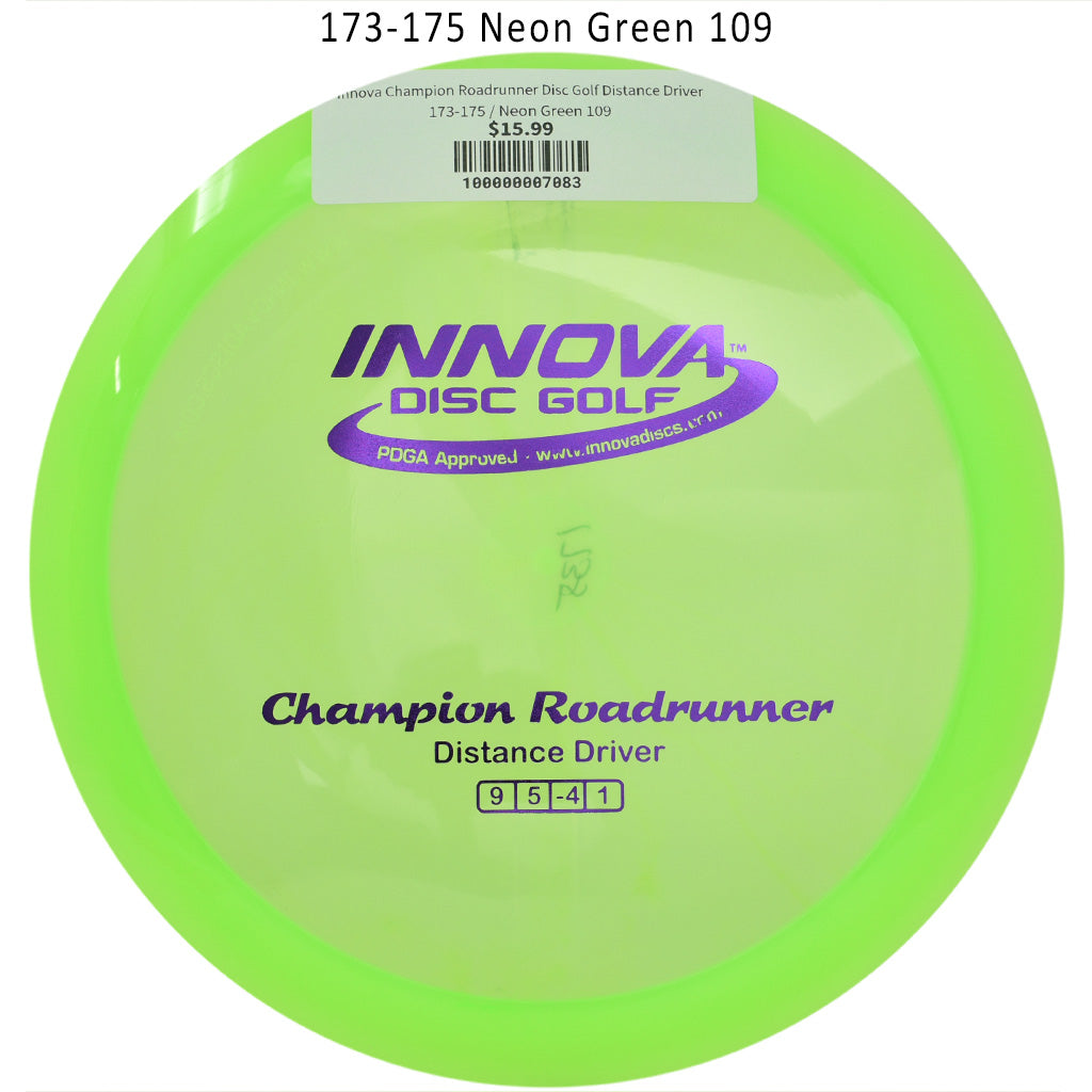 innova-champion-roadrunner-disc-golf-distance-driver 173-175 Neon Green 109