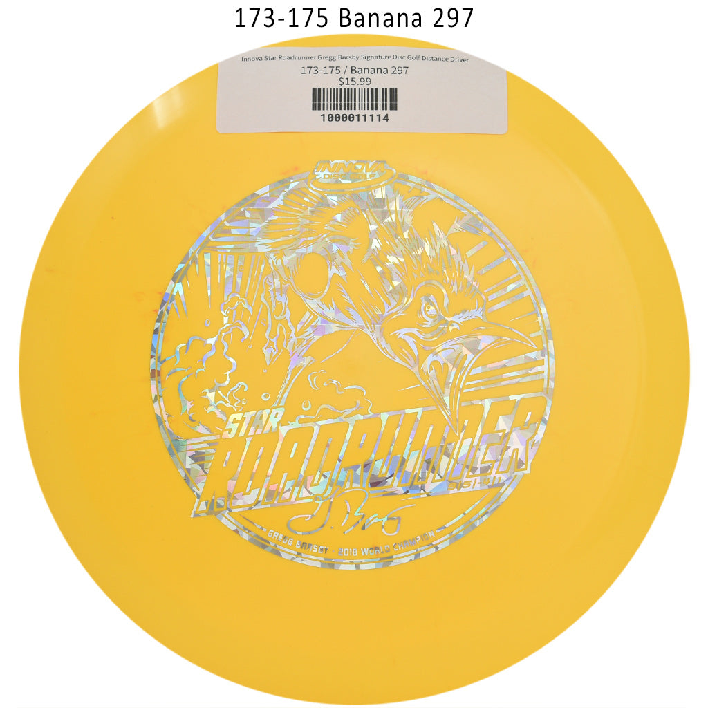 innova-star-roadrunner-gregg-barsby-signature-disc-golf-distance-driver 173-175 Banana 297