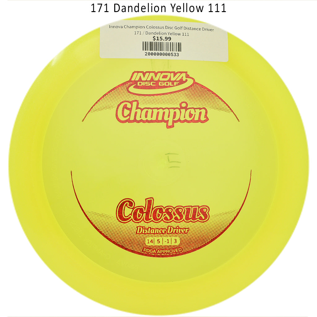 innova-champion-colossus-disc-golf-distance-driver 171 Dandelion Yellow 111