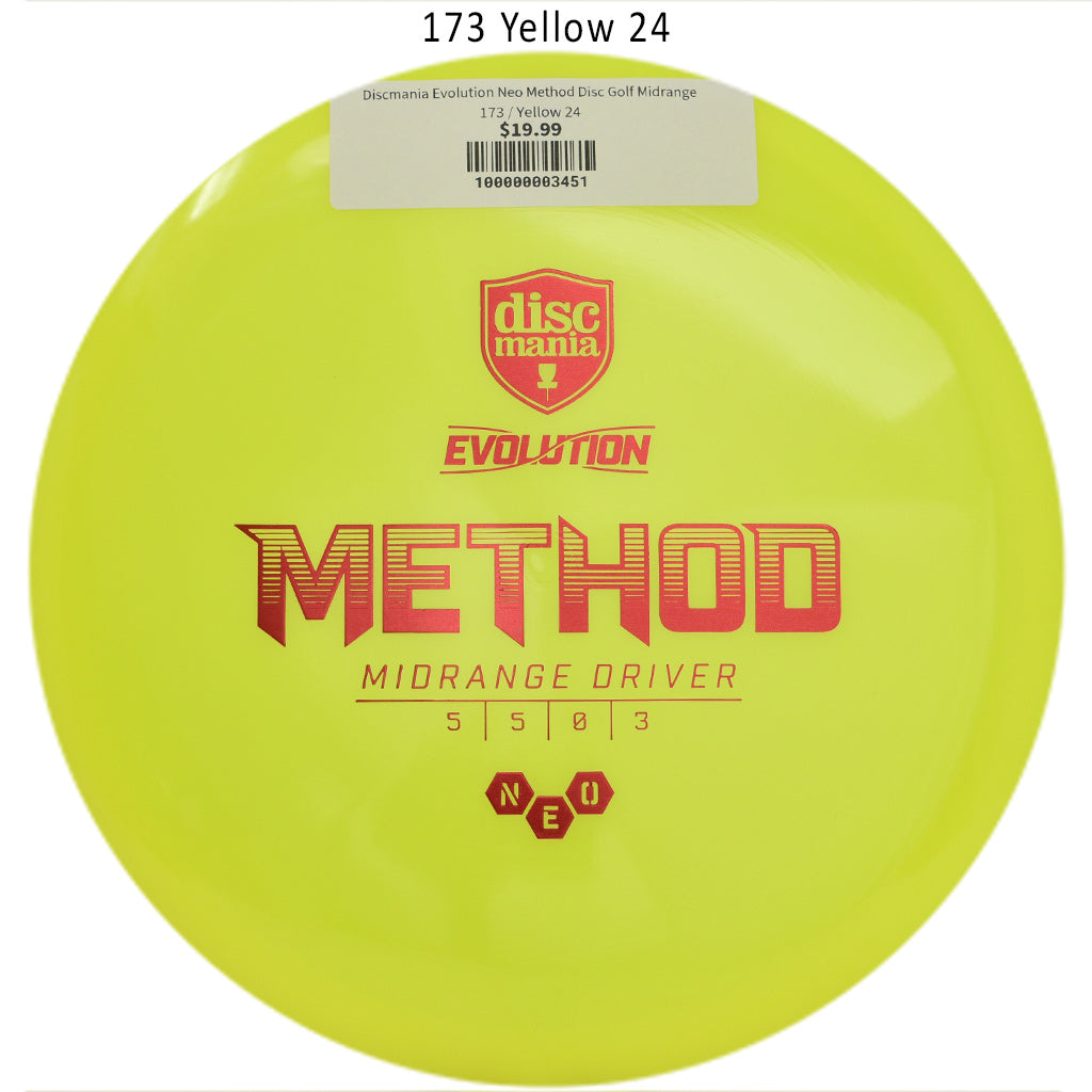 discmania-evolution-neo-method-disc-golf-midrange 173 Yellow 24