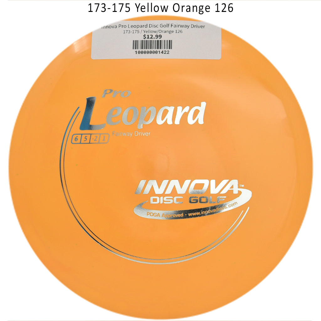 innova-pro-leopard-disc-golf-fairway-driver 173-175 Yellow/Orange 126 
