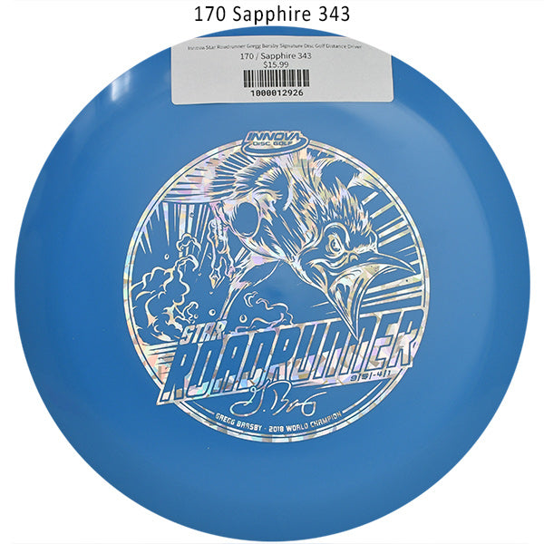 innova-star-roadrunner-gregg-barsby-signature-disc-golf-distance-driver 170 Sapphire 343