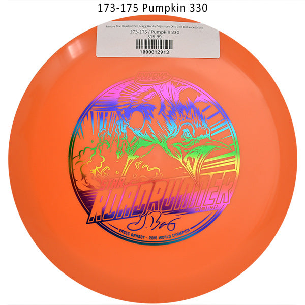 innova-star-roadrunner-gregg-barsby-signature-disc-golf-distance-driver 173-175 Pumpkin 330