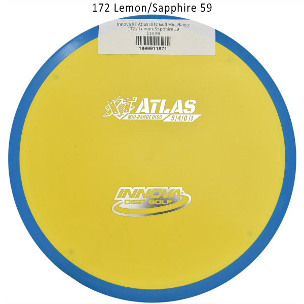 innova-xt-atlas-disc-golf-mid-range 172 Lemon-Sapphire 59