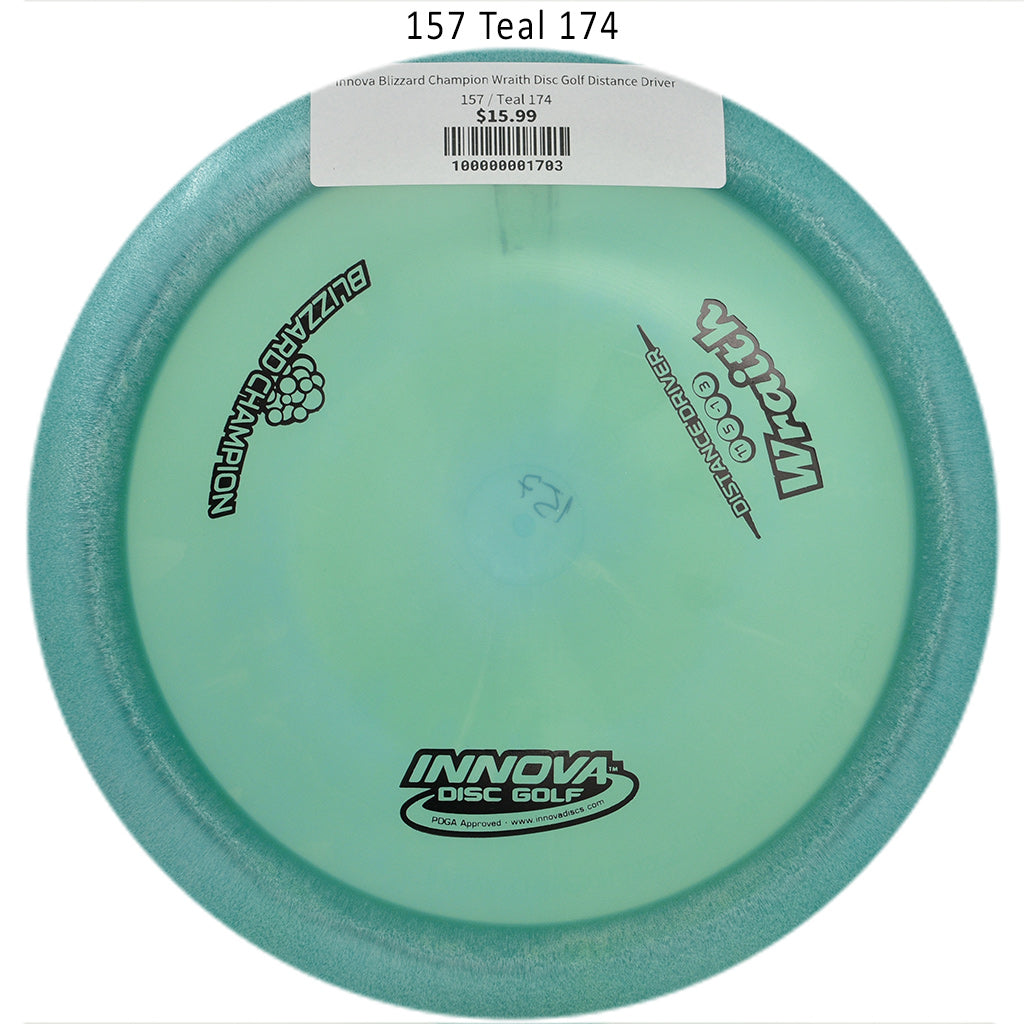 innova-blizzard-champion-wraith-disc-golf-distance-driver 157 Teal 174 