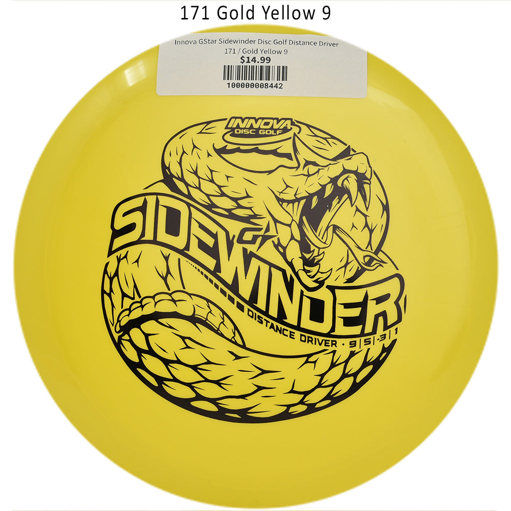 innova-gstar-sidewinder-disc-golf-distance-driver 171 Gold Yellow 9 