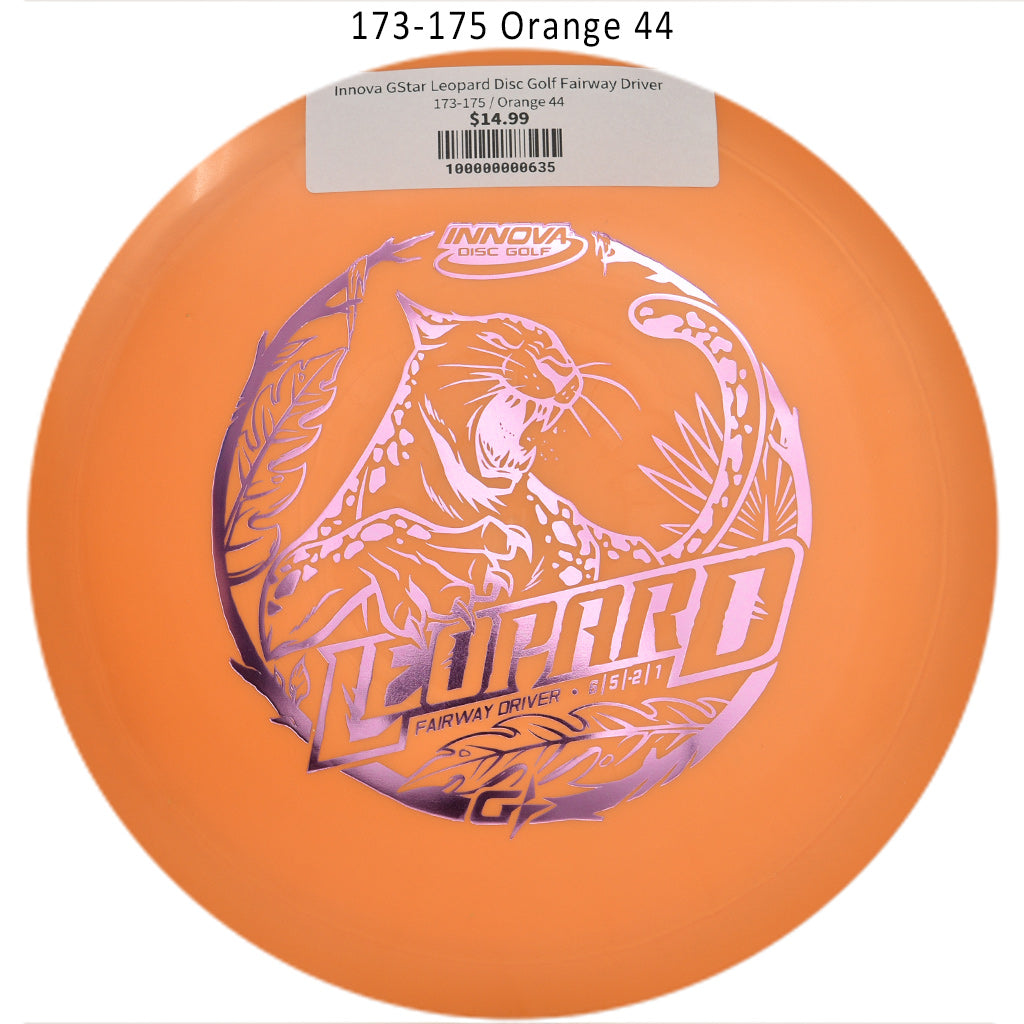 innova-gstar-leopard-disc-golf-fairway-driver 173-175 Orange 44 