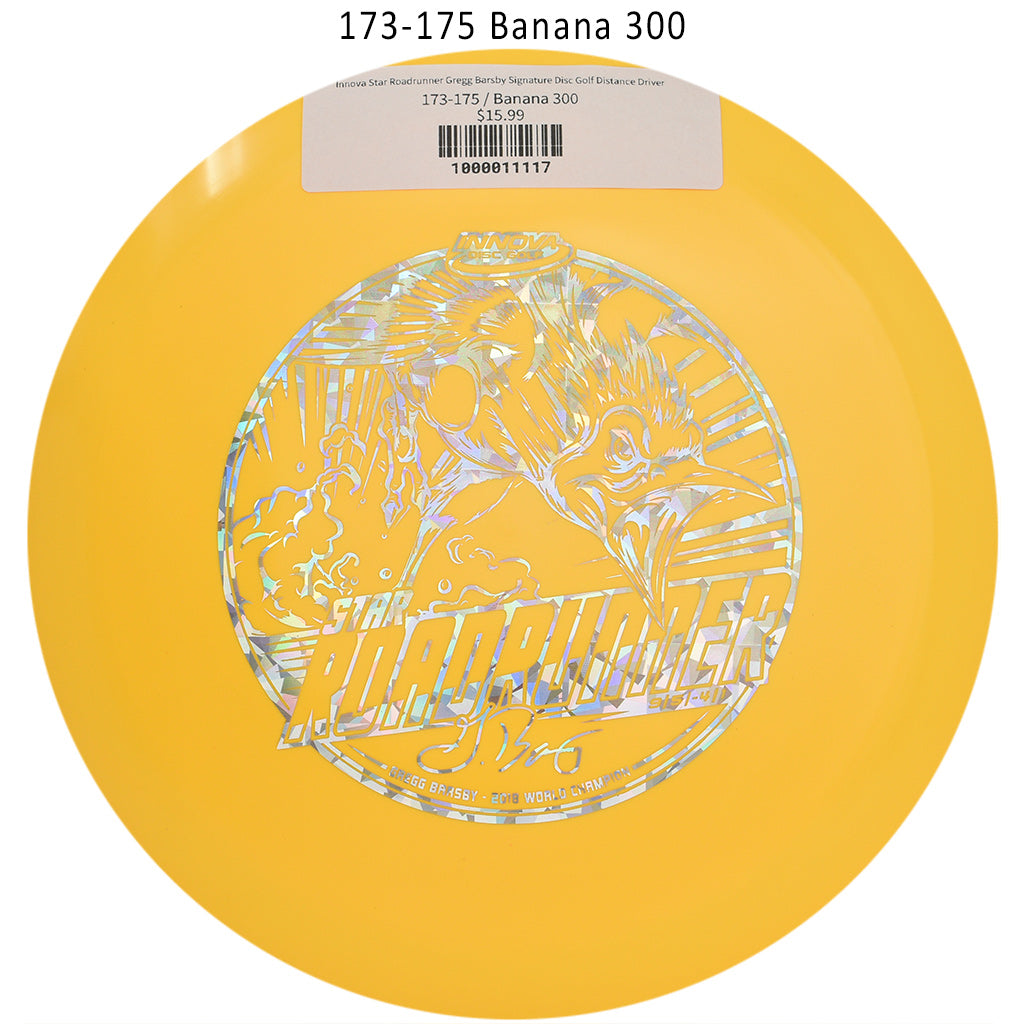 innova-star-roadrunner-gregg-barsby-signature-disc-golf-distance-driver 173-175 Banana 300