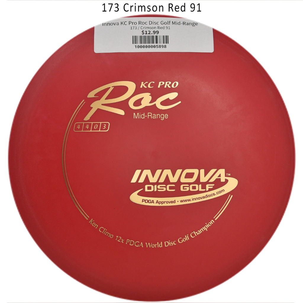 innova-kc-pro-roc-disc-golf-mid-range 173 Crimson Red 91
