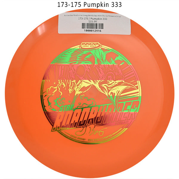 innova-star-roadrunner-gregg-barsby-signature-disc-golf-distance-driver 173-175 Pumpkin 333