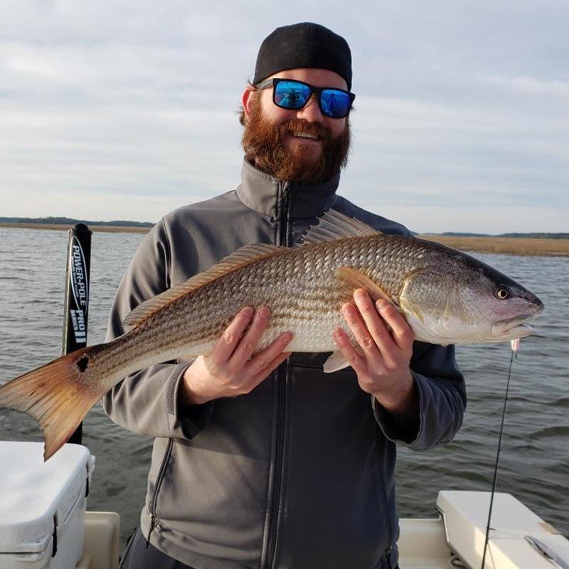 A nice redfish caught this week with Captain Kai Williams