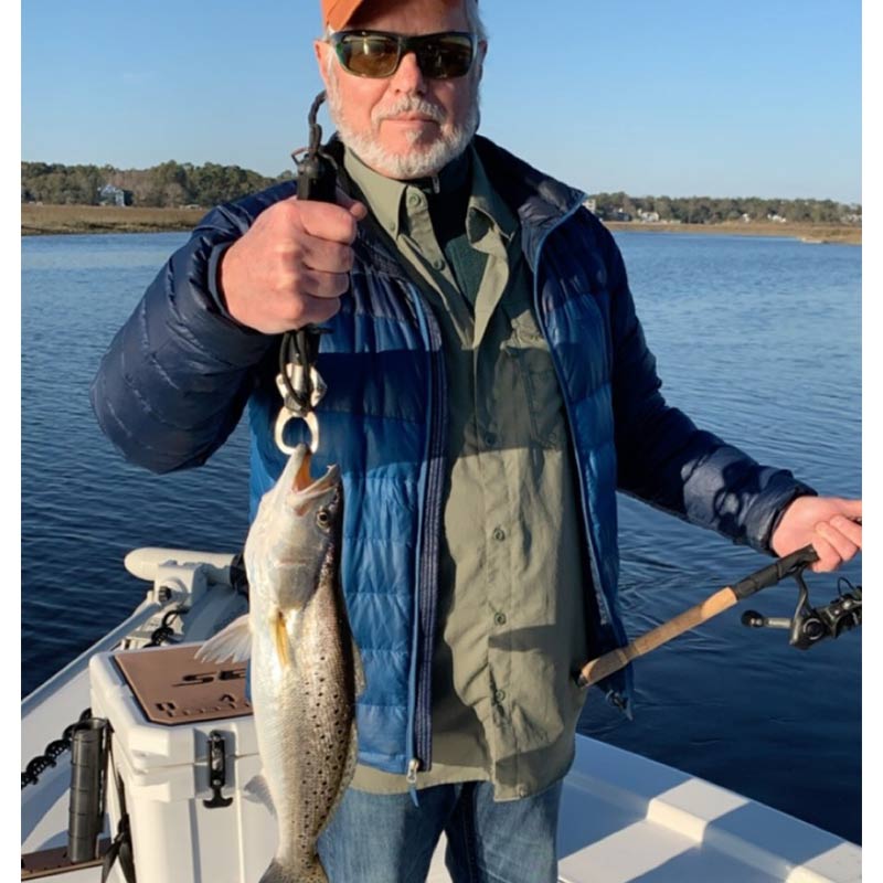 A nice trout caught this week with Captain Chris Ossmann