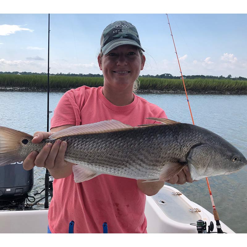 Kelly Baisch with a nice redfish