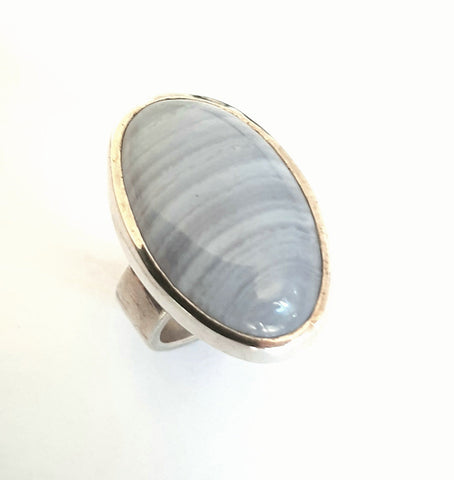 Blue Agate Ring