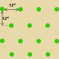 Zoysia Plug Planting Diagram