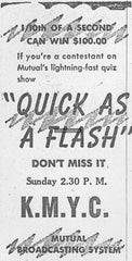 Quick As A Flash Old Time Radio Show
