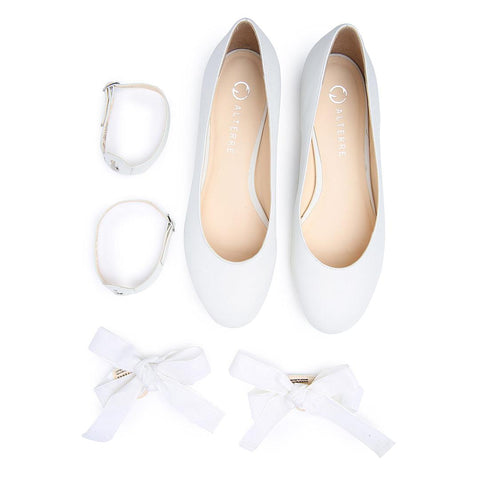 White Ballet Flat Starter Kit | Alterre Make A Shoe - Sustainable Shoes & Ethical Footwear