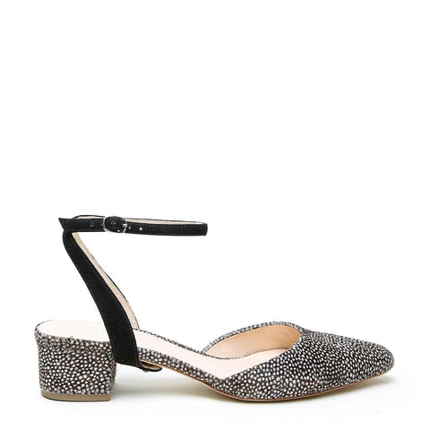 Doe Slide + Black Suede Marilyn Customized Slide Sandals | Alterre Interchangeable Slides - Sustainable Footwear & Ethical Shoes