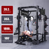 RitKeep PMAX-4750 Dual Plate Loaded Multi Functional Smith Machine