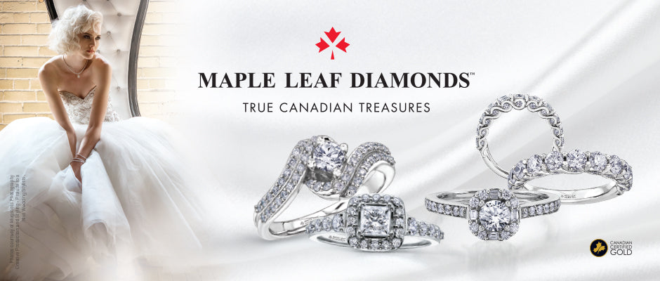 Canadian Maple Leaf Diamonds at Dana's Goldsmithing